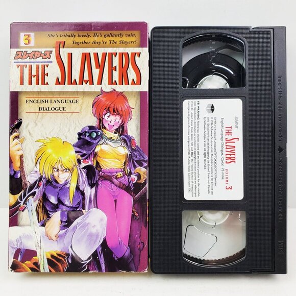 Slayers Anime VHS Vol. 3 English Dialogue Dub 1996 Kanzaka Araizumi Tested - Picture 1 of 10
